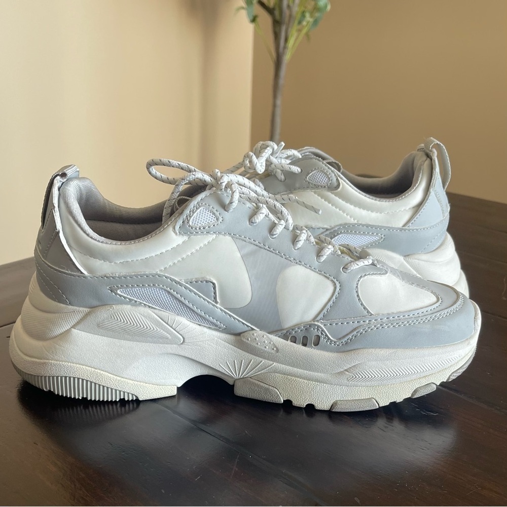 ASOS Men's Gray and White Sneakers - Picture 4 of 8